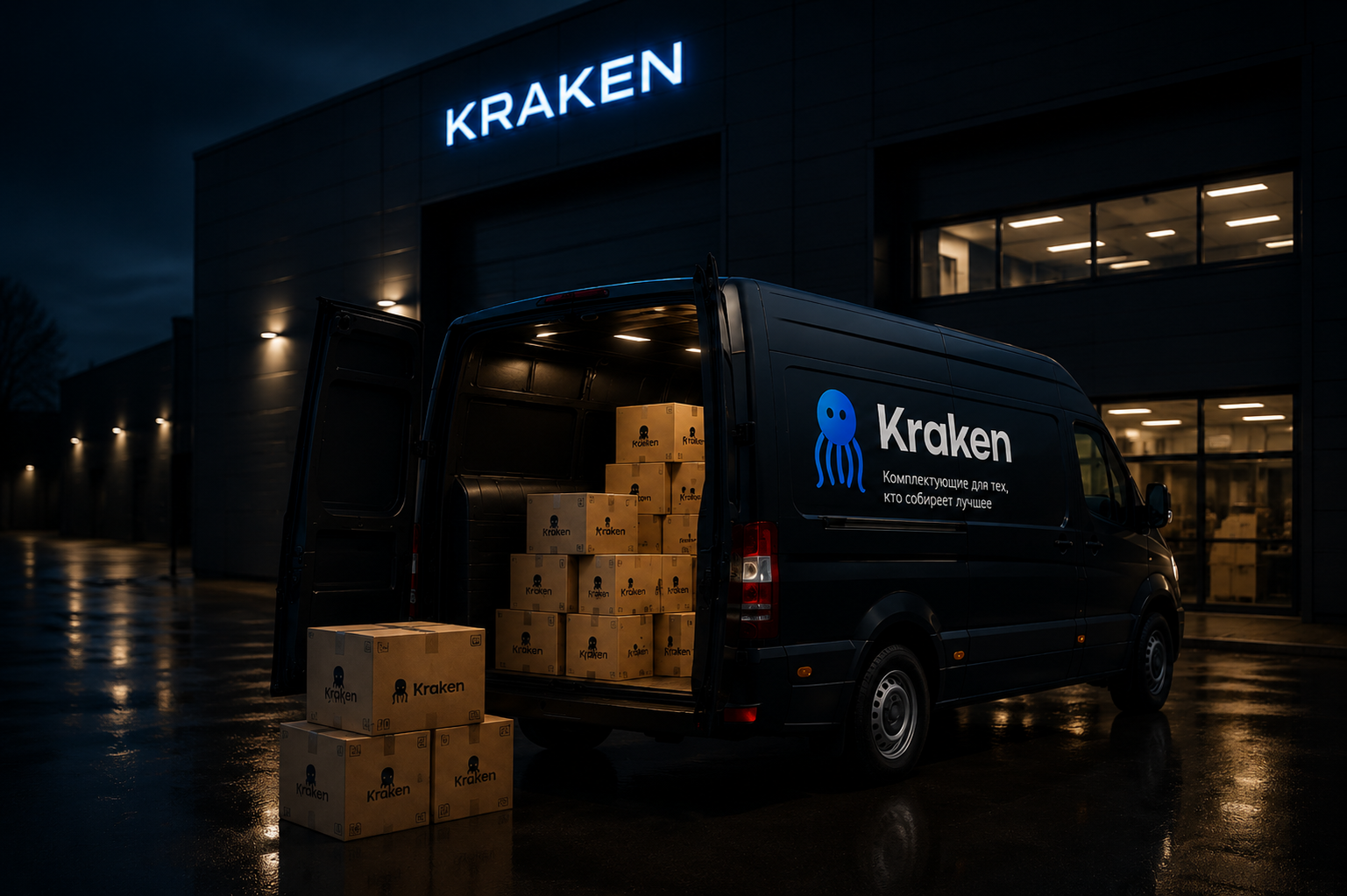 Доставка комплектующих Kraken по России